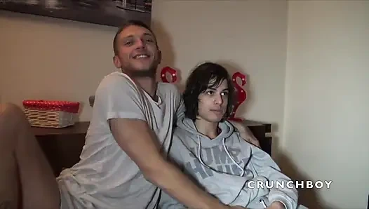 Romantik ve Germain ile prezervatifsiz seks kaseti