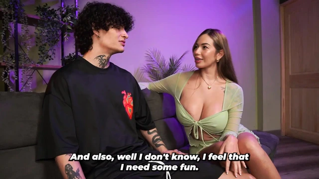 Busty MILF ends up having sex with her son's best friend when they're alone at home