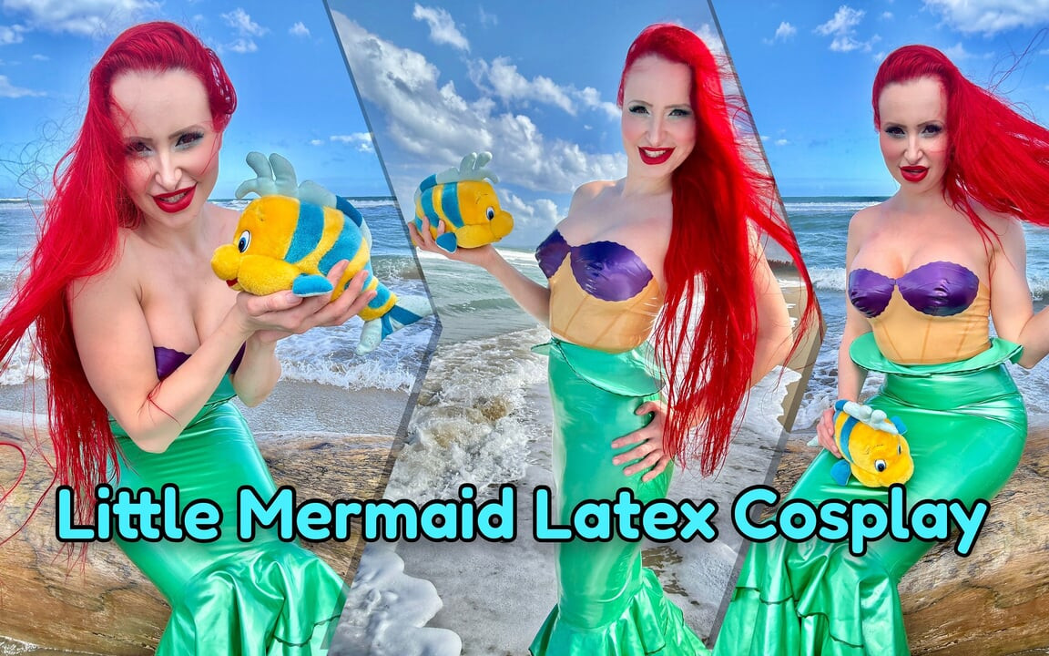 Küçük Denizkızı Lateks Cosplay