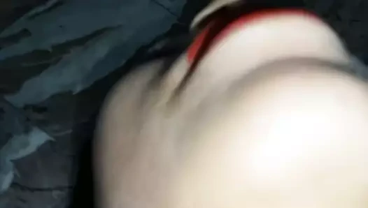 Ateşli randi tam gün amının tadını çıkarıyor