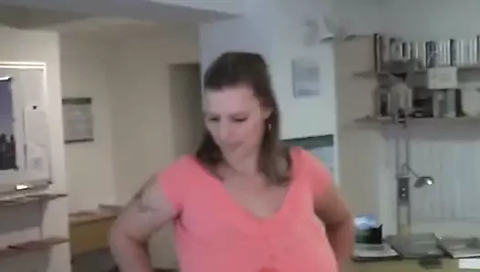 Kalın Alman pawg becerdin içinde the ofis