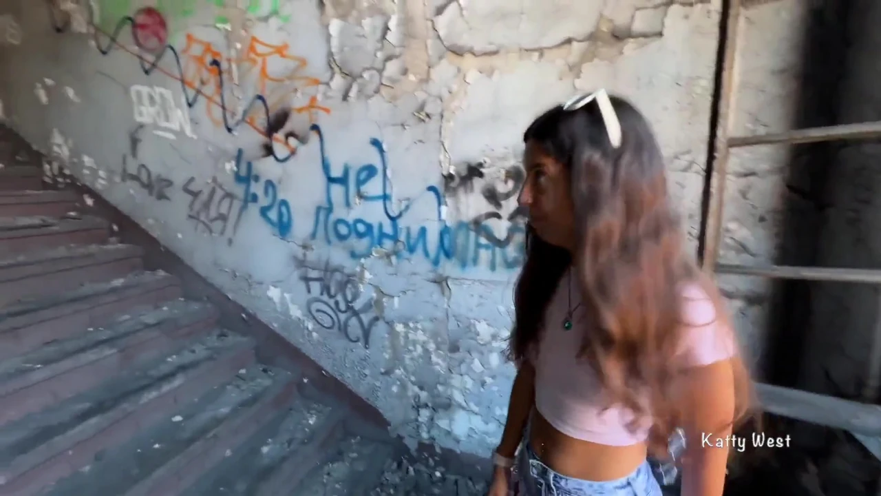 Caught a Cheeky Bitch in an Old Factory and Fucked in the Ass