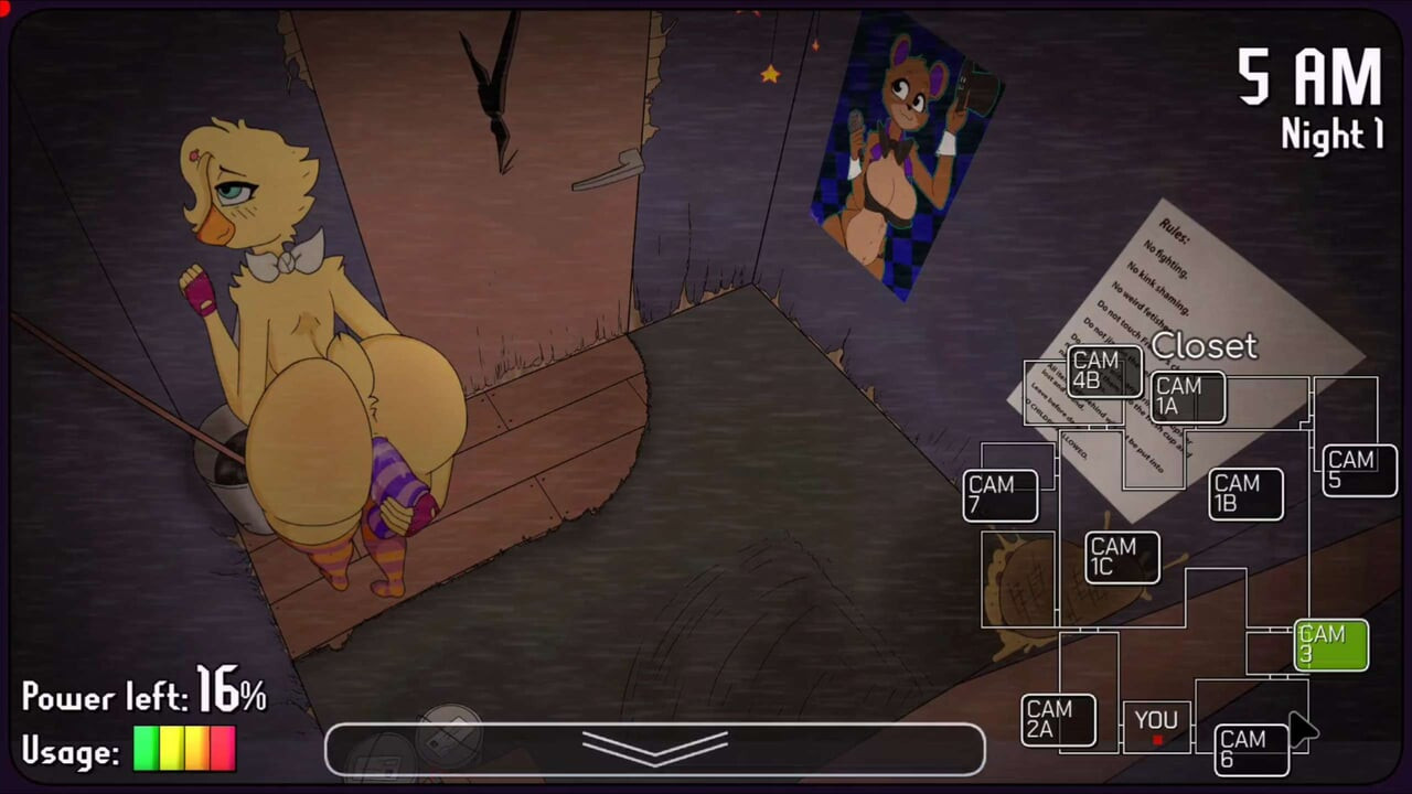 Five Nights at FuzzBoobs - Ready for some spooky fun while rock hard