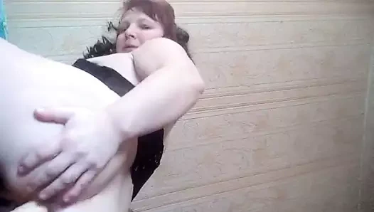 Vlada toying her Asshole