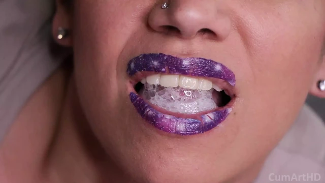 Yakın çekim oral seks ve ağız dolusu