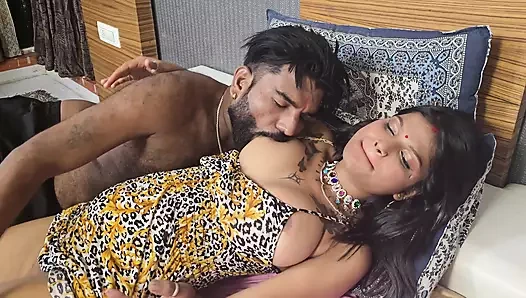 indian Desi village girl ki first night full chudai scene - hindi audio