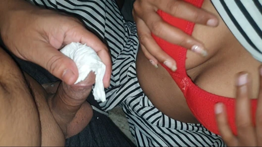 Bhabhi romance kar mera mal jhad diya