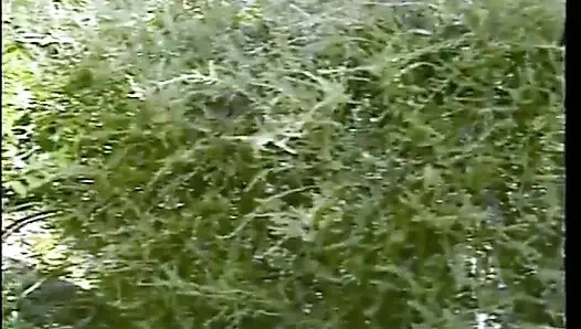 Ateşli sarışın genç kız açık havada anal seks yapmak için sakso çekiyor