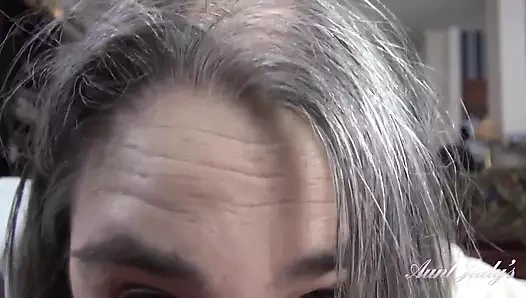 Auntjudys - Your Mature Hairy Step-aunt Grace Shares Your Ice Cream