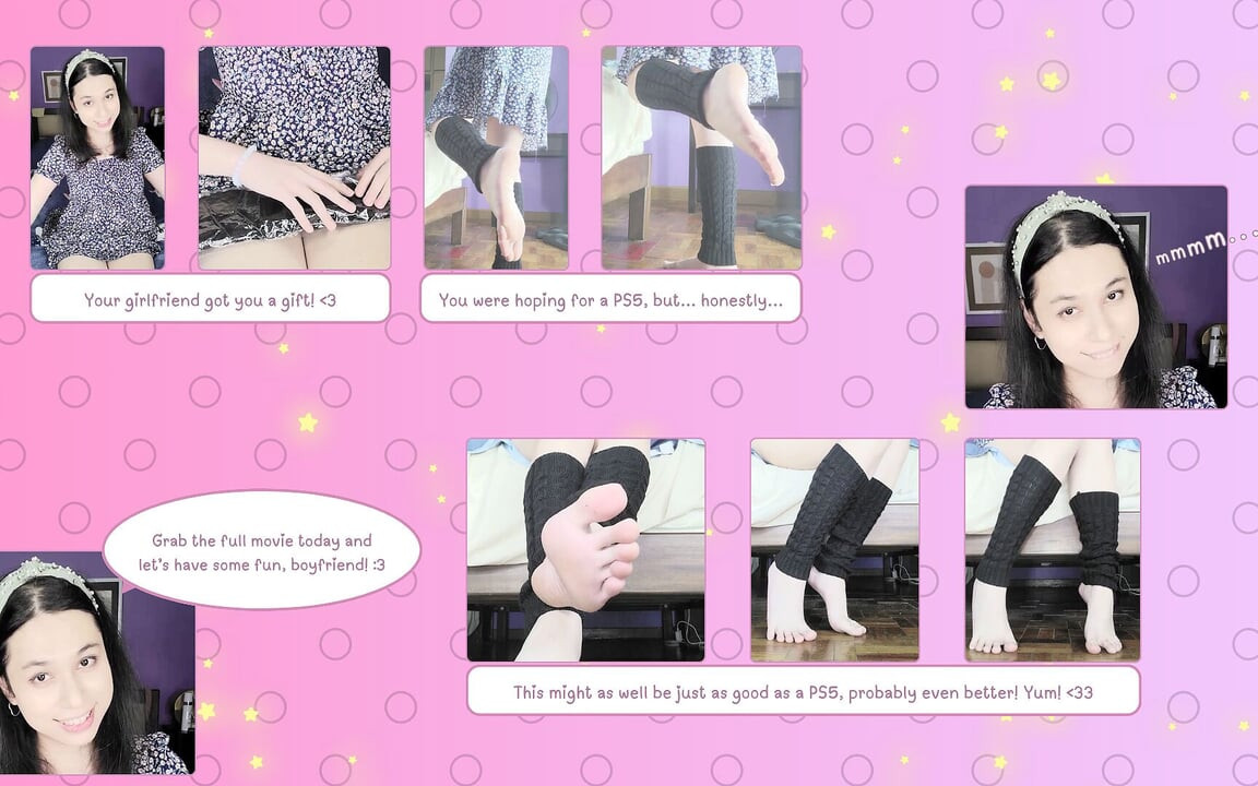 Bir yeteneğin var! Ayaklarım! Leg Warmers ile mi? Yum!