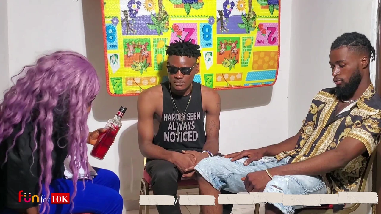 The pregnant HR manager gets fucked by 2 big dick thugs