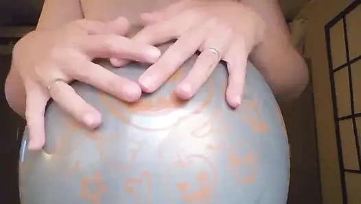 Azdırma ve oksidizlenmiş cadılar bayramı balonu - tavşan looner [lowres]