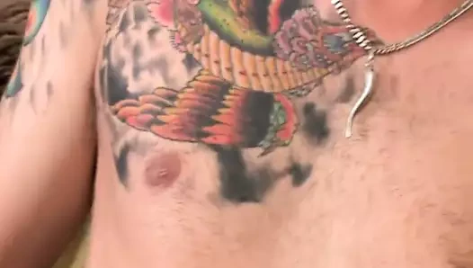 Half latin dövmeli damızlık jacks onun çük