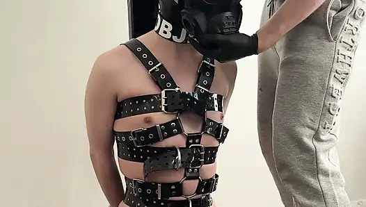 Lastik twink yerine bağlanmış ve sağılmış makine