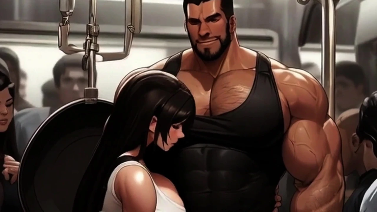 Tifa LOVES finding new dicks to suck on the Midgar train