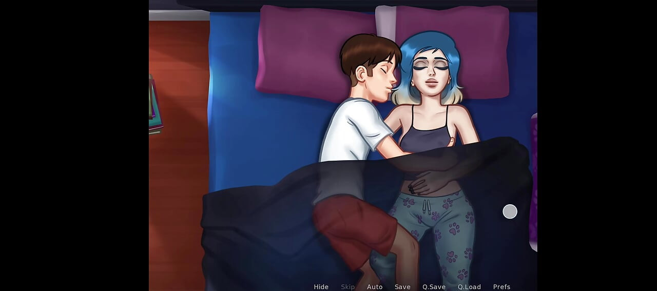 Yaz mevsimi efsanesi - eve ile sert seks sahnesi - duşta seks - animasyonlu porno oyunu