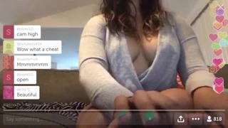 Canlı sohbette sıcak latina nip slip