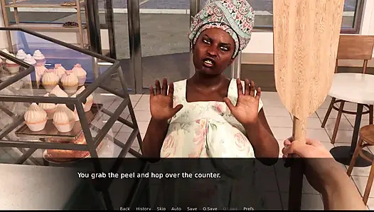 Çikolatayla pişirme 5 ive Ladesha'ya çıplak derisine iyi bir şaplak attırıyor