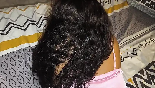 Stepmom asks me to massage her pussy while chatting with her husband