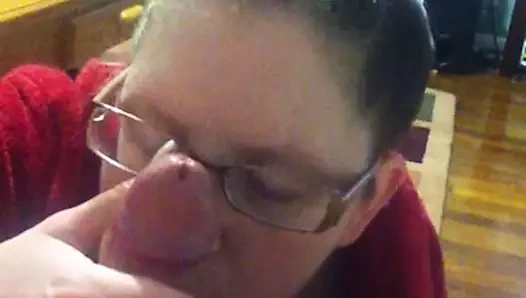 oral seks içinde bornoz