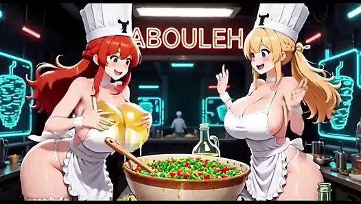 Komik aşçı videosu, ai animasyon