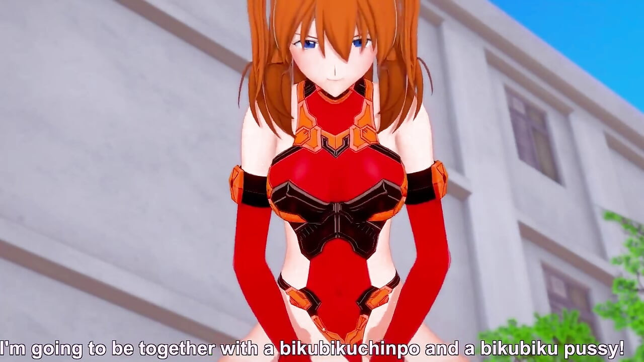 Asuka kovboy kız : Neon Genesis Evangelion hentai parodi