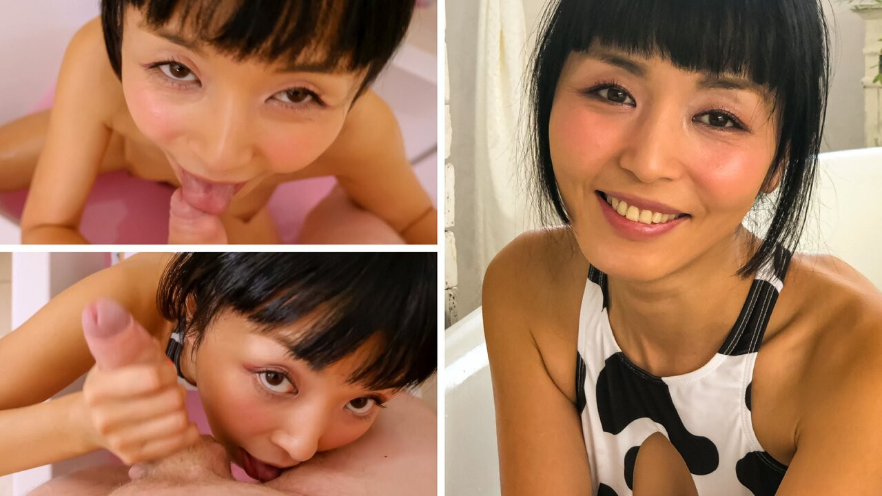 Sevimli japon kız marica hase'nin inek kız bikinili ev yapımı porno videosu