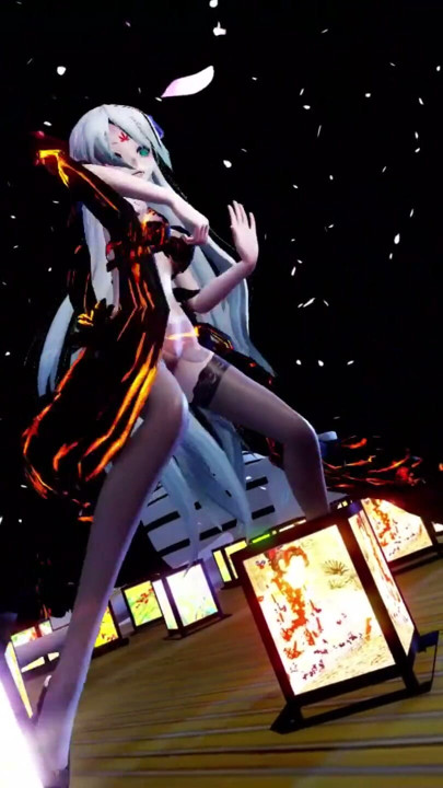 [MMD] ddiction Hontetsu Himeko + zayıf ses + kelimeler | Clip 1
