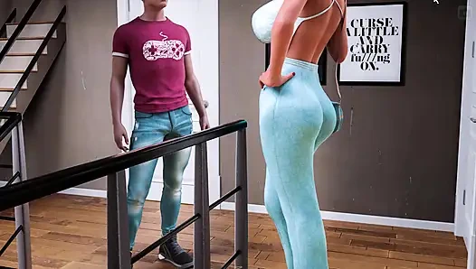 Sunville'in orta yaşlı seksi kadın ekstra sahnesi Sophia 2.