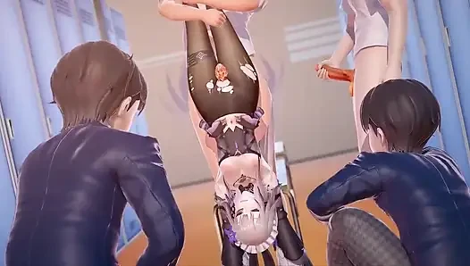 Honkai star rail - madam herta'nın seks günü - 3 boyutlu hentai animasyonu.