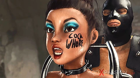 Masked adam sikikleri iki cuffed kolej kızlar sert içinde the bodrum