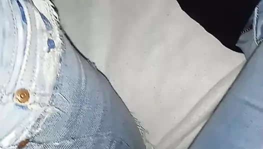 Sega di mia moglie in jeans e stivali