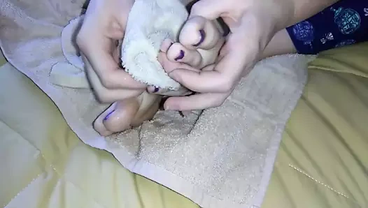 En iyi arkadaş öğle yemeği molası mor ayak bölüm 3 (cum temizlemek)