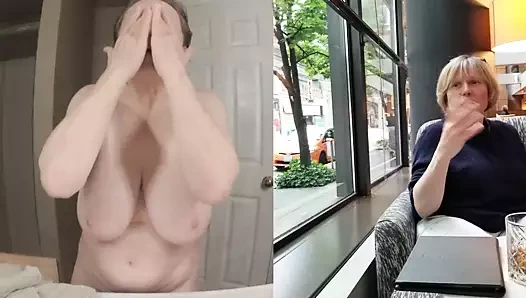 Seksi büyükanne yakın ve kişisel