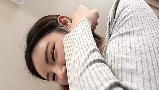 M593G07 Alan, Japonlarda iyi olan Koreli amatör kız. Blow'ın üst gözleri çok sevimli!