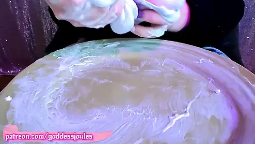 Dev kadın götünü sikiyor asmr parıltılı slime