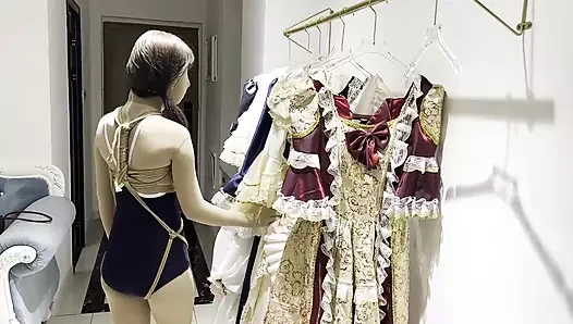 Seksi kız arkadaşımı eğitiyor ve aşağılıyorum 02