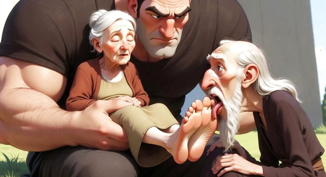 Aldatılan koca sevgilisinin kucağına otururken karısının ayaklarını yalıyor - ateşli evli kadın ayak ibadeti