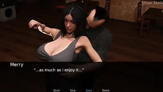 Ateşli evli kadın: Merry ve Jenny dışarı çıktı