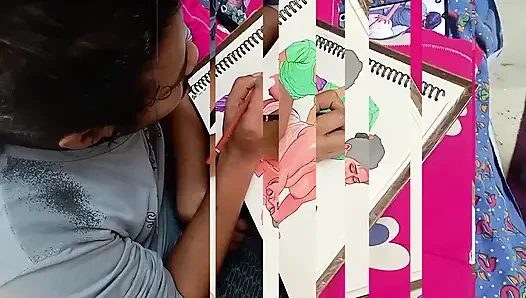 Seksi ama zavallı Hintli köylü kadın sebze parasını ödemek için bir sebze satıcısını sikiyor