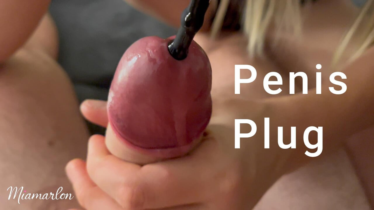 Üretral penis tıkacı sokma büyük bir boşalma ile bitiyor