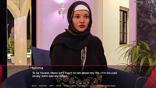 Sharmota'nın zevk dünyası - Müslüman genç bayan habibi ile anal seks yapıyor 1