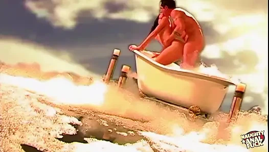 Daha önce hiç kimse esmer bir adamın göt deliğini genişleterek sikişini görmedi