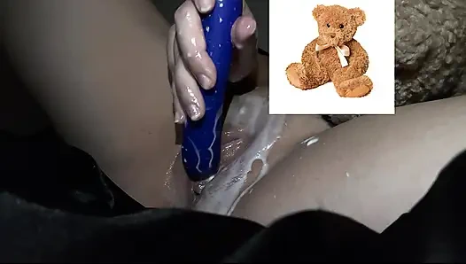 4k-ASMR YOGURT FOOD FETISH- KINKY STEPSISTER MASTURBATES WITH DILDO- CUMFLATION HENTAI-  -ARABIAN SNOWWHITE