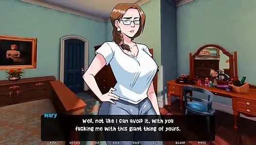 Kötülüğün şafağı: üvey anne üvey oğlunun büyük yarağına binerken edepsizce konuşuyor bölüm 36