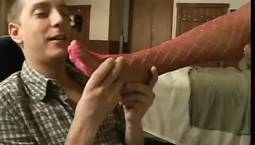 White oturma odasında sulu zenci amcığını yiyor