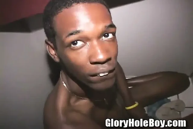 Goofy Black Boy Sucking Fucking Dicks White and Black in Nasty Ass Glory Hole!