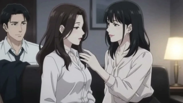 Boss's wife catch him with secretary and join them for threesome