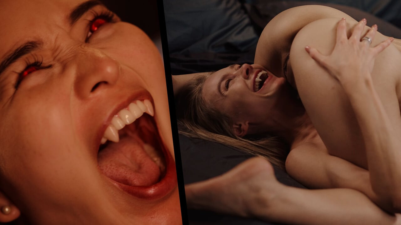 Sarışın bomba Nancy Ace'nin büyüyor! Ateşli hatunlar vampir pornosu - büyüyen dişler büyüleyici fantezi fragman
