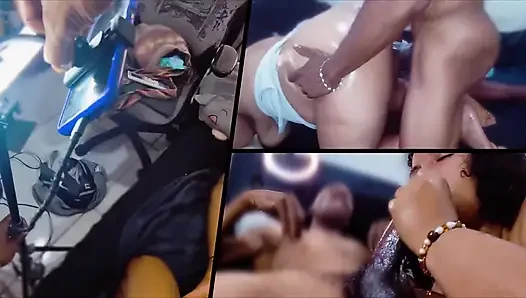 Üçlü bölünmüş iri güzel kadın dike sürtük - lgbq dönüşüm